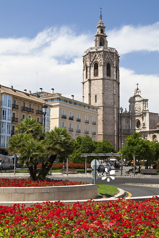 西班牙巴伦西亚大教堂图片素材