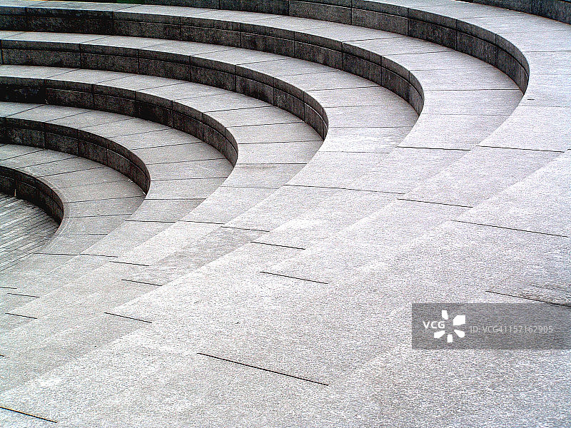 灰色石头，花岗岩弧形台阶背景纹理图片素材