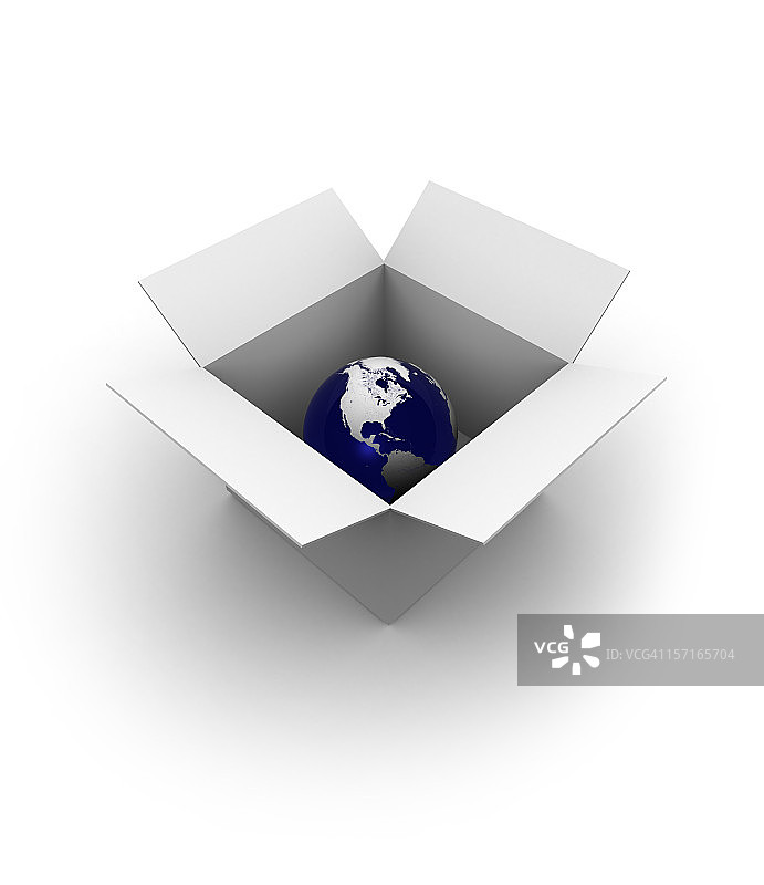盒子里的地球图片素材