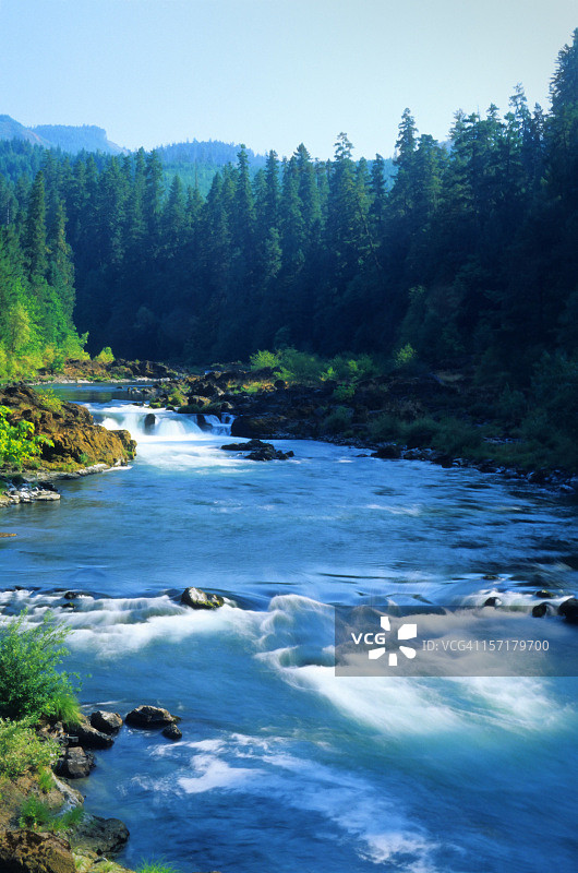 俄勒冈州德舒特河，八月图片素材