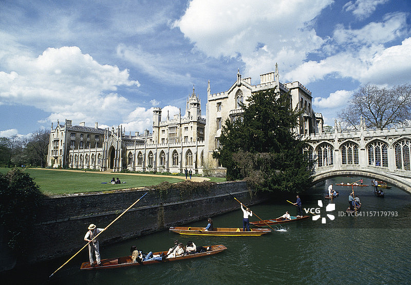 剑桥叹息桥，英国图片素材