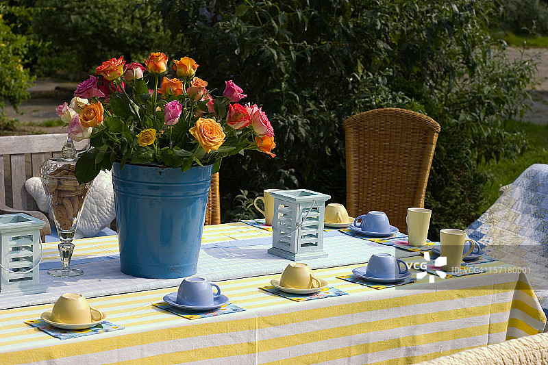 花园茶杯图片素材