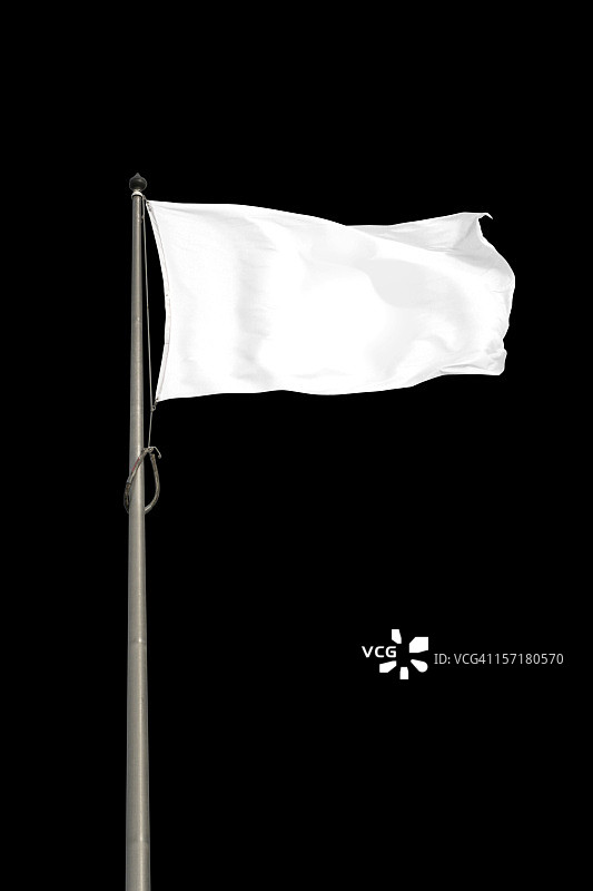 空白白色旗帜图片素材