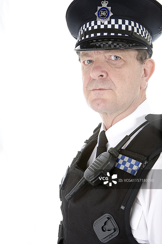 英国警察：英国警察的权威一瞥图片素材
