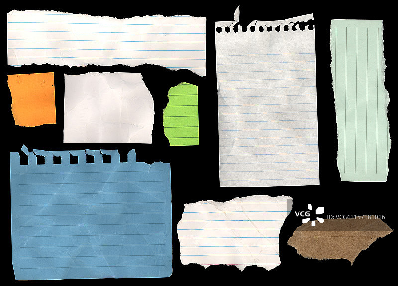 纸张碎片图片素材