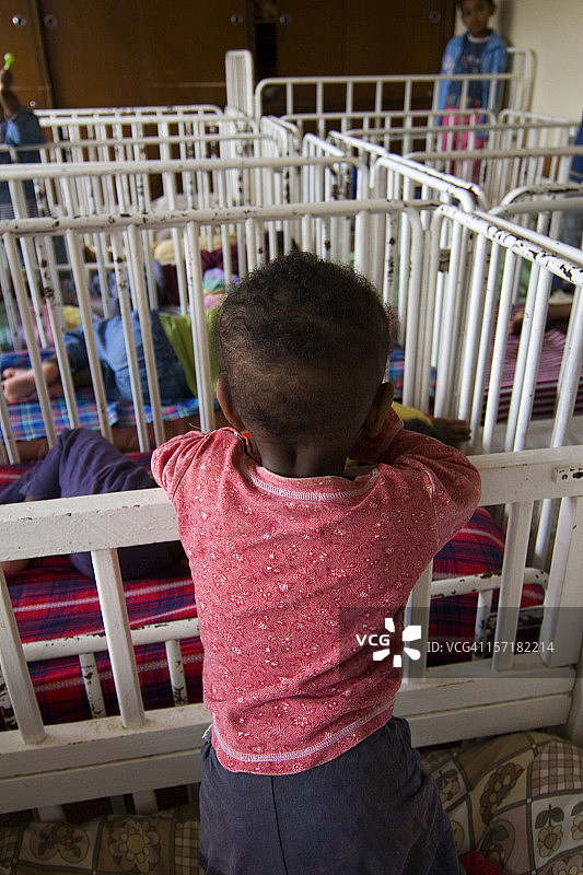 非洲孤儿院图片素材