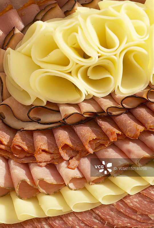 各种奶酪和肉类图片素材