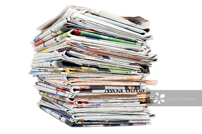 报纸堆图片素材