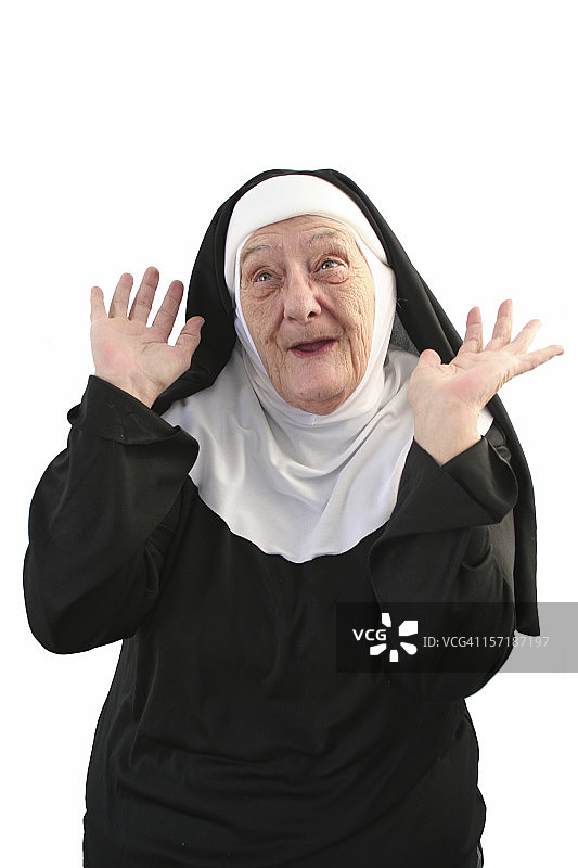 修女系列：傻傻的我图片素材