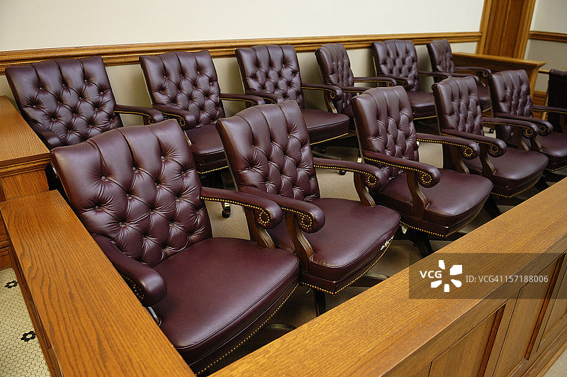 美国陪审团席位图片素材