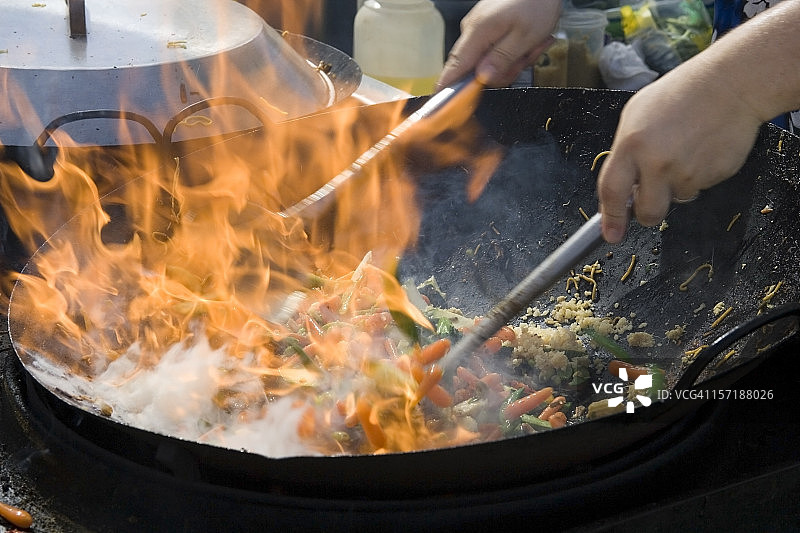 炒锅时间图片素材