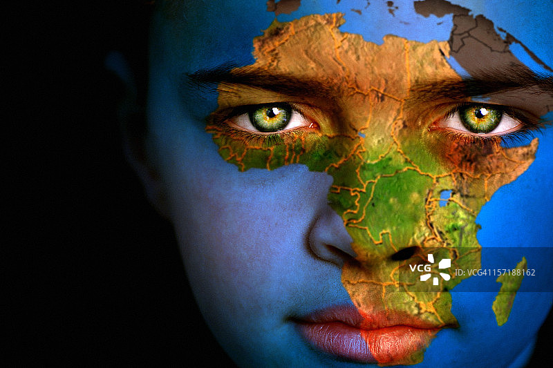 非洲男孩图片素材