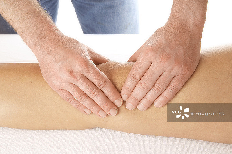 膝盖观察图片素材