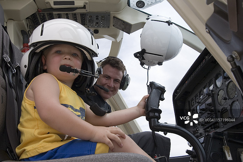 儿童与飞机04图片素材
