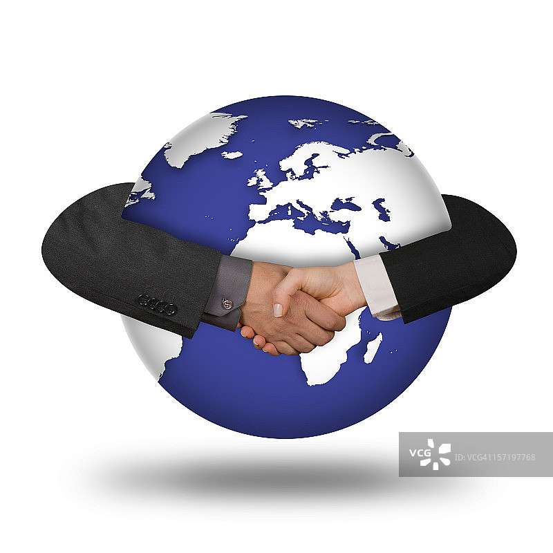 全球握手图片素材