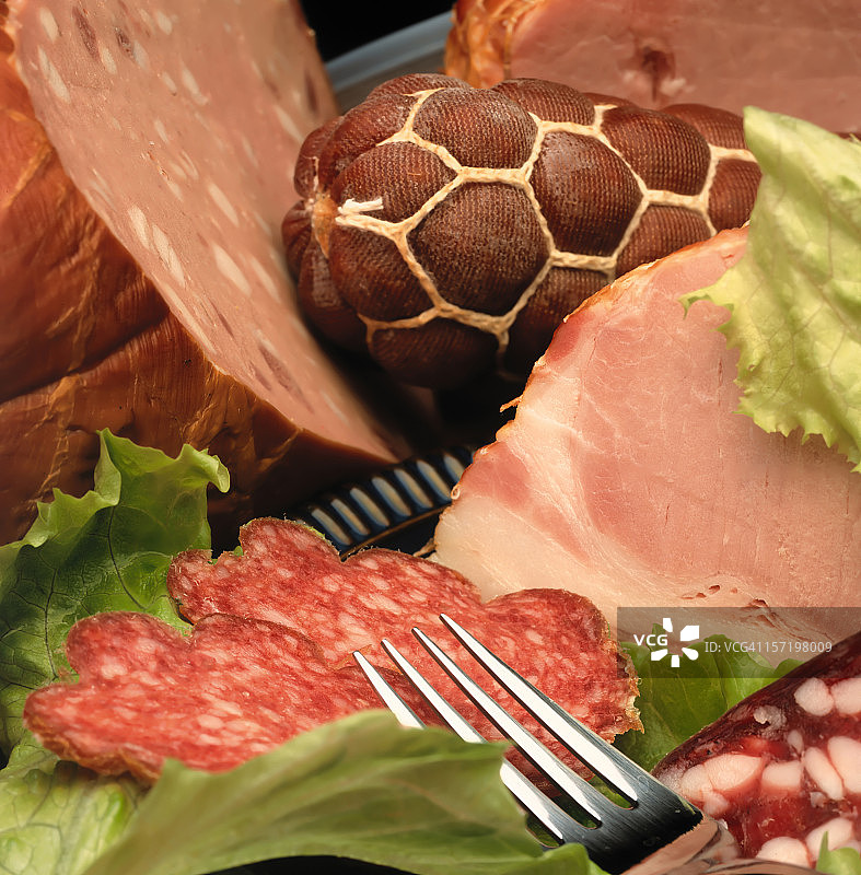 烟熏香肠图片素材