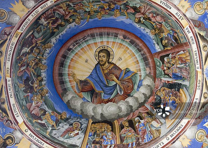 保加利亚教堂的天花板图片素材