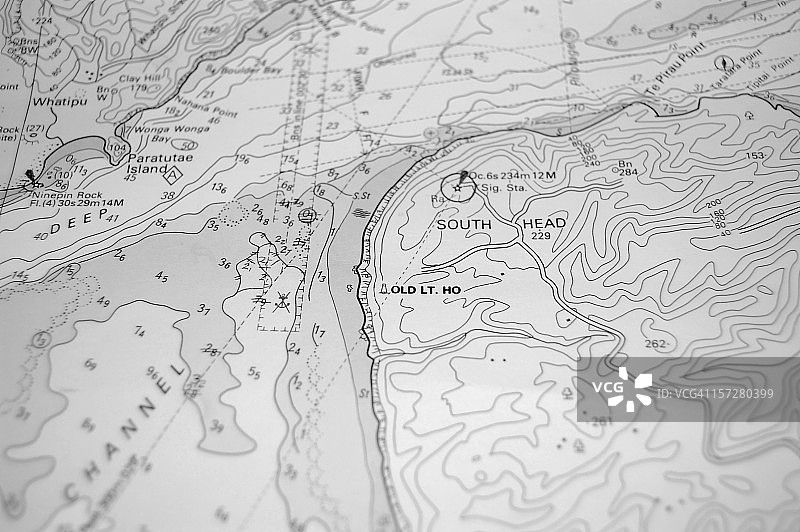 南太平洋岛屿航海图图片素材