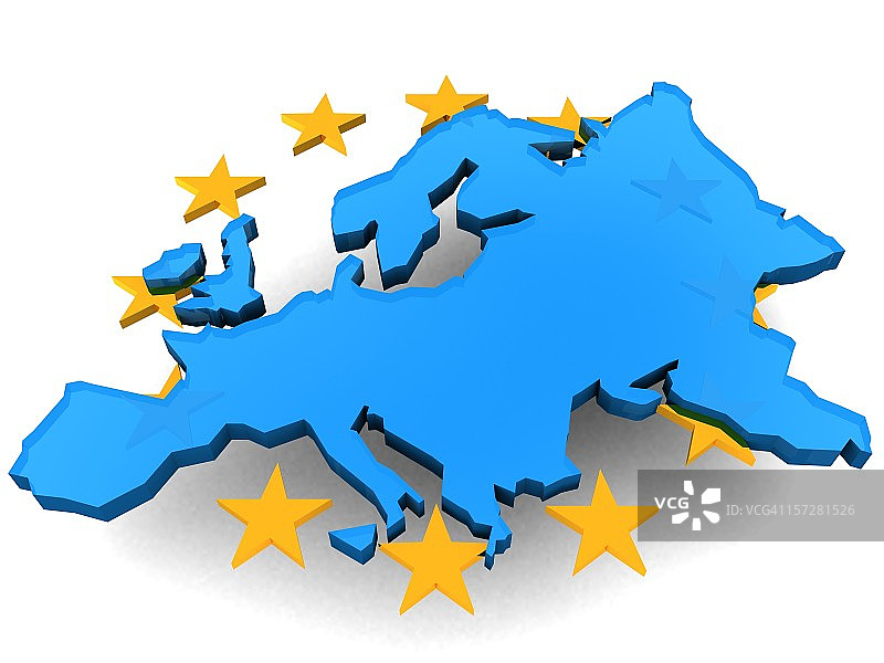欧盟与星星图片素材