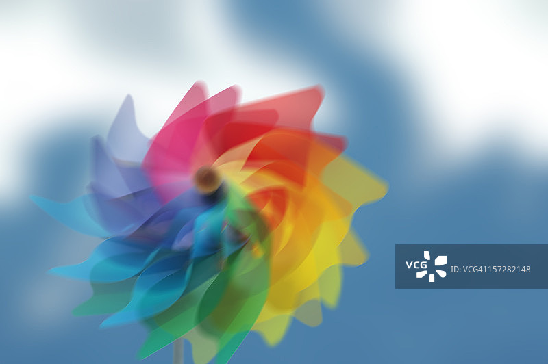 彩色风车转动图片素材