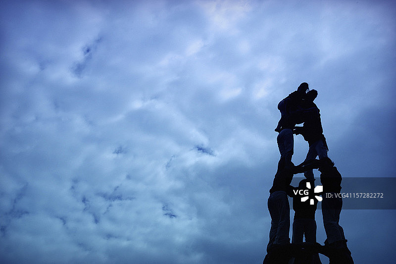 人体城堡的轮廓图片素材