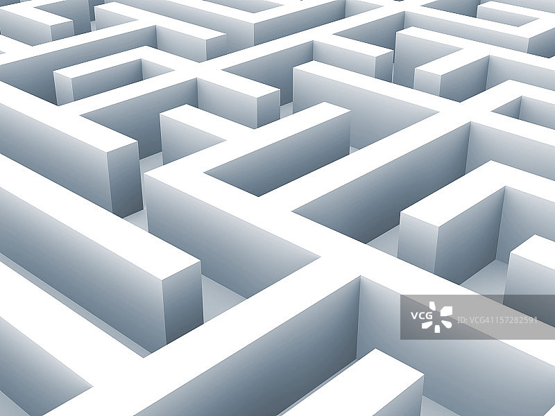 迷宫：难题概念图片素材