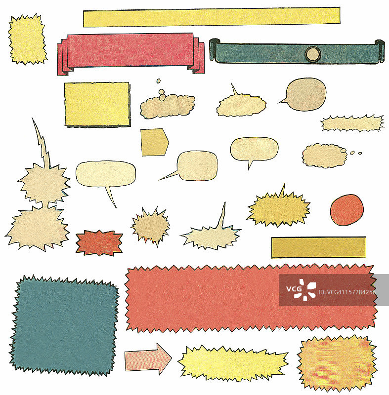 漫画书气泡图片素材