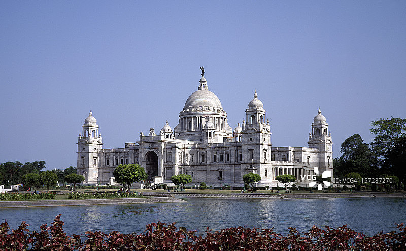 印度加尔各答的维多利亚纪念馆图片素材