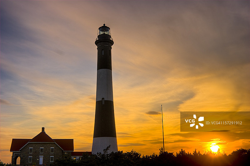 火岛灯塔图片素材