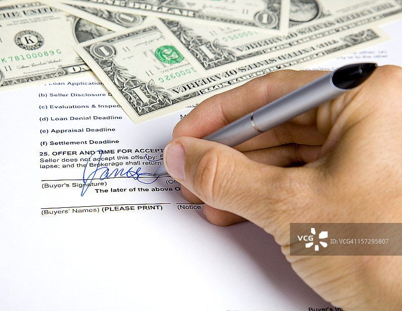 签署合同图片素材