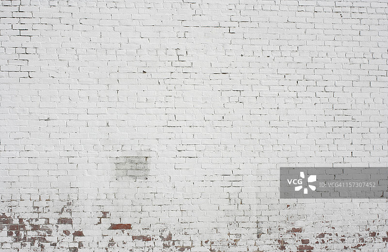 复古彩绘白色砖墙背景图案设计图片素材