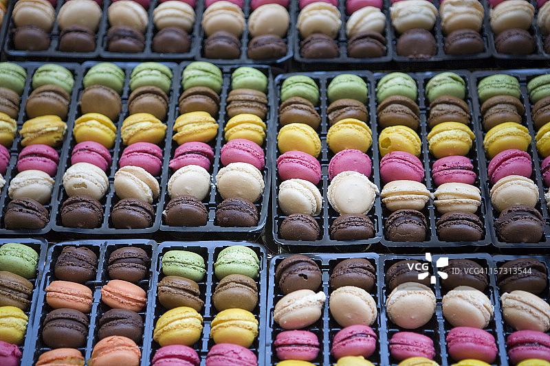 丰富多彩的法国马卡龙图片素材