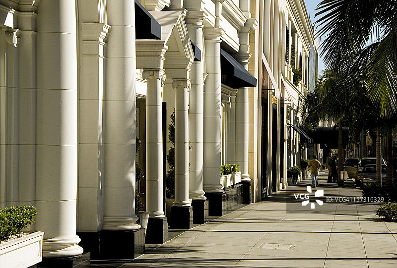 罗迪欧大道人行道图片素材