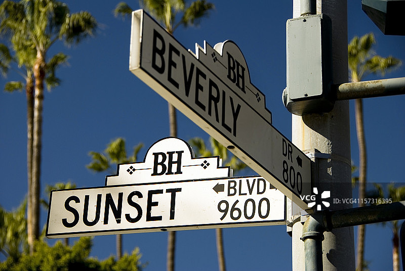 日落大道图片素材