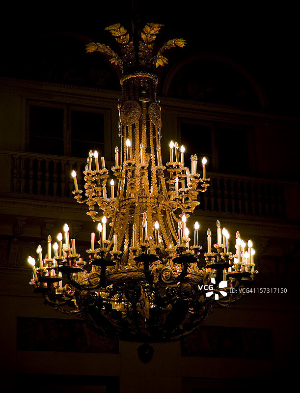 华丽的枝形吊灯图片素材