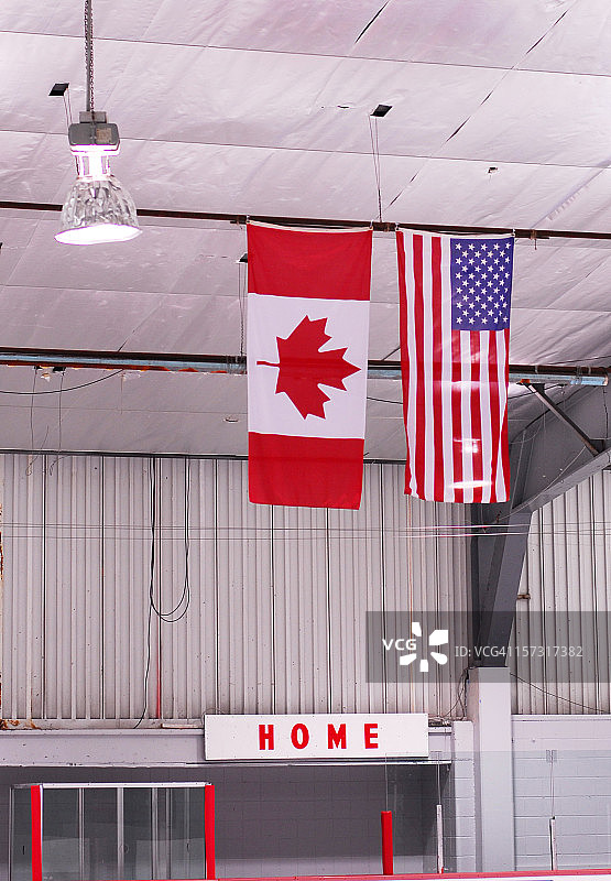 曲棍球竞技场旗帜图片素材