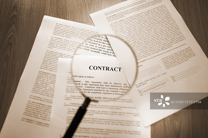 合同系列图片素材