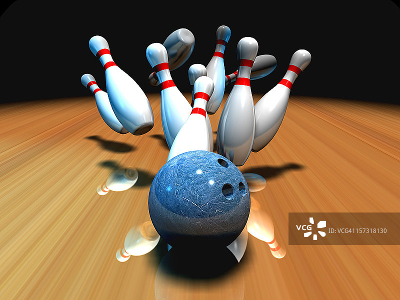 打保龄球图片素材