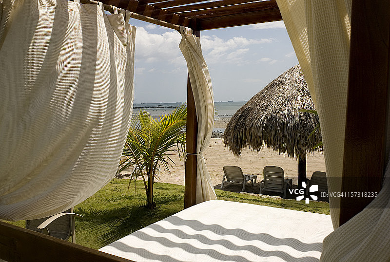 海滩小屋图片素材