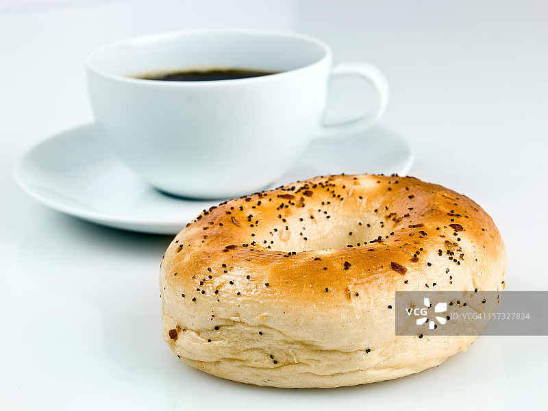 早晨的百吉饼图片素材