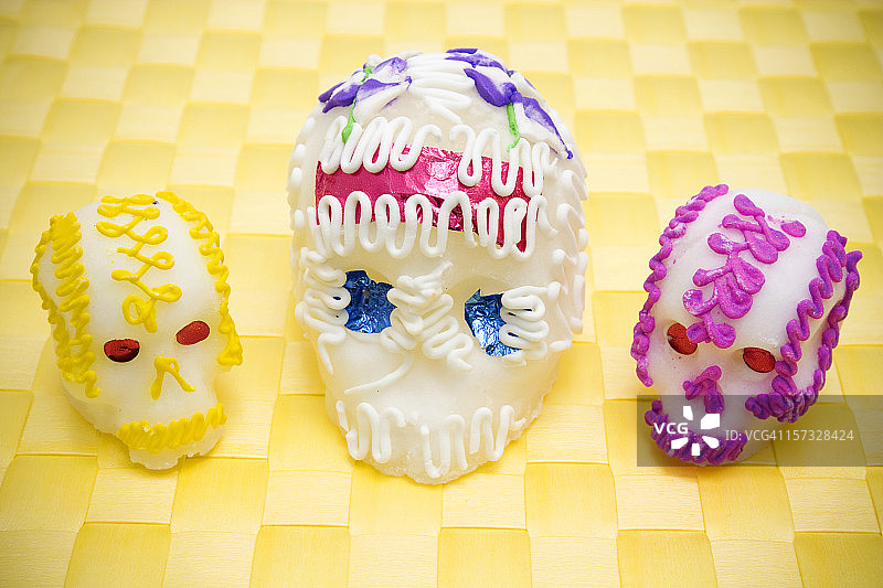 墨西哥糖果头骨图片素材