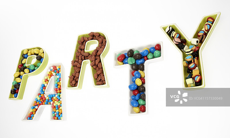 孩子的生日派对邀请函图片素材