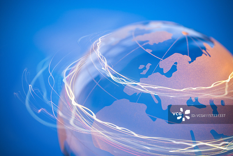 旋转的世界地球仪图片素材