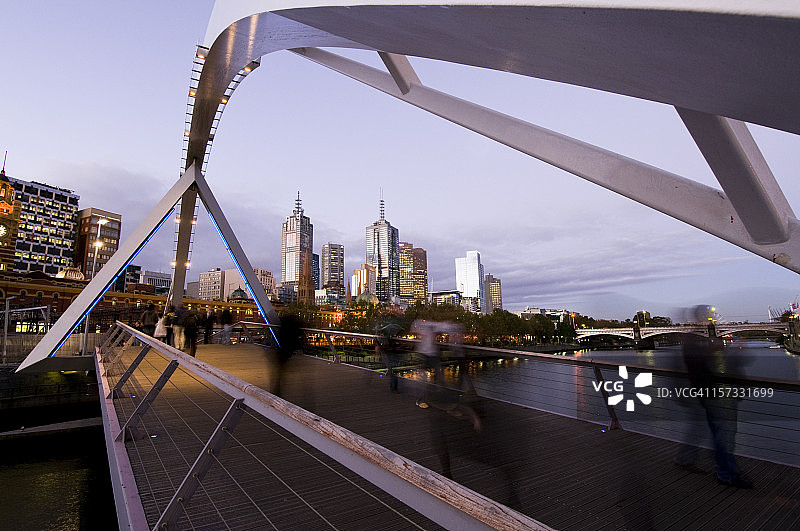 墨尔本夜景图片素材