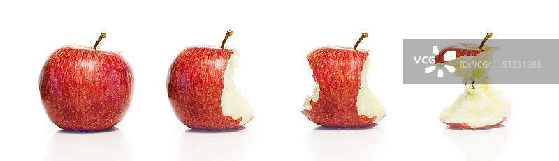 吃苹果的时间轴 (XXL)图片素材