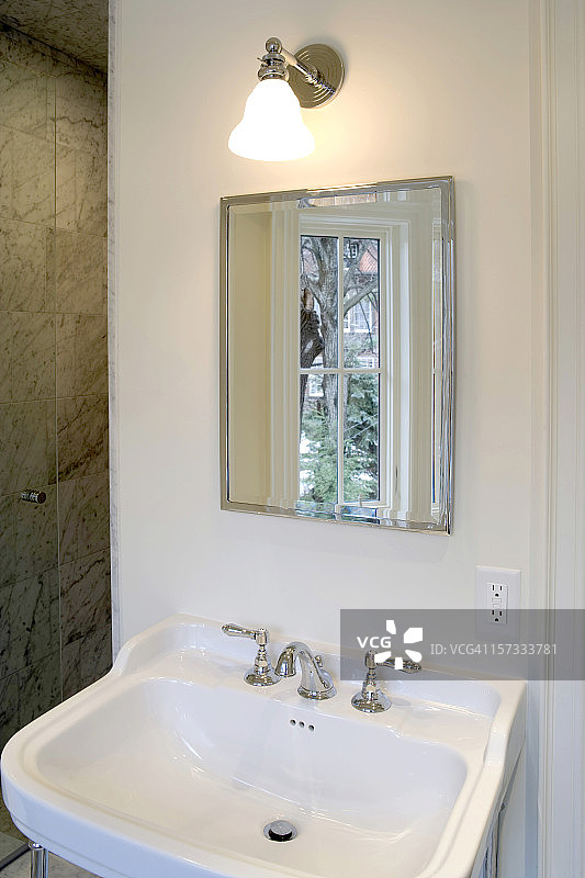 梳妆镜和水槽图片素材