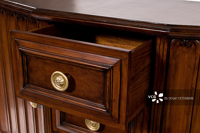 打开的抽屉图片素材