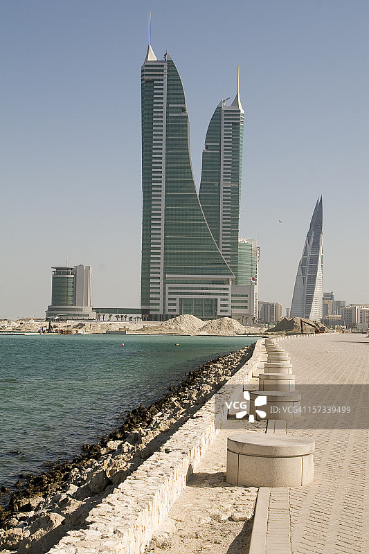 海滨和巴林金融港图片素材