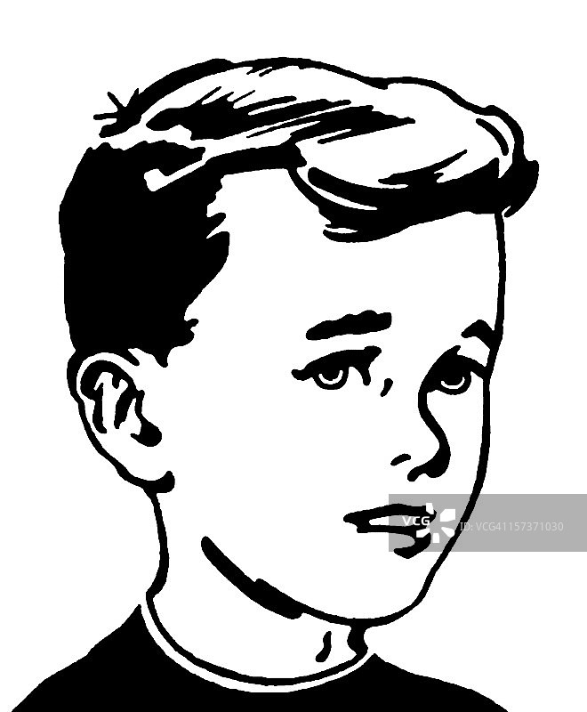 焦虑的男孩图片素材