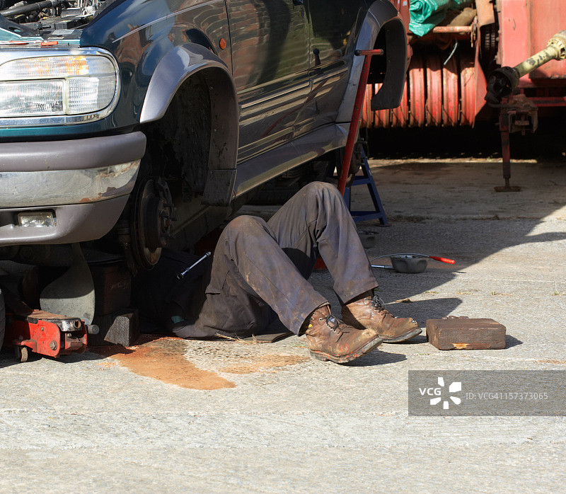 车轮维护图片素材